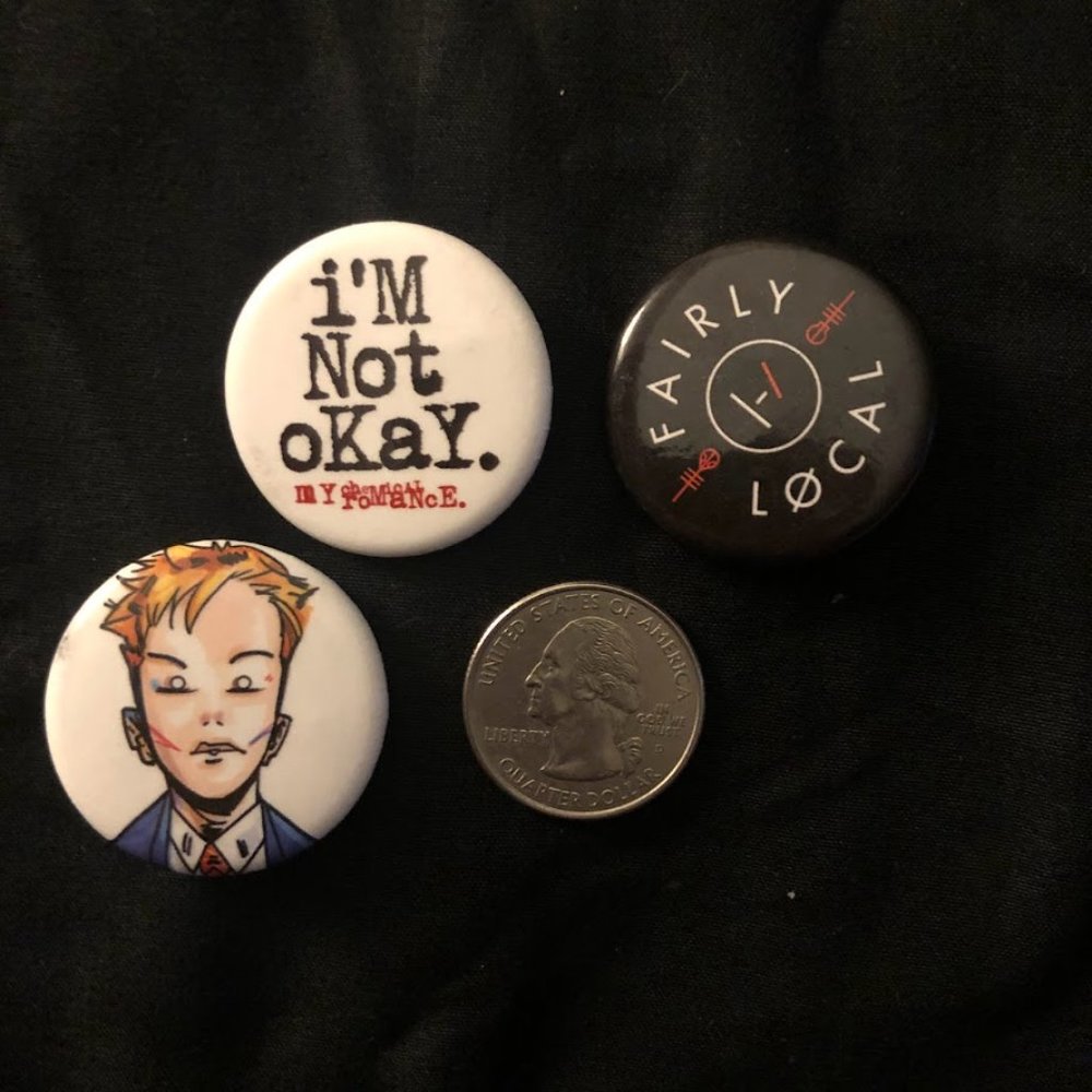 Twenty One Pilots & My Chemical Romance pins